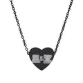 Engravable Heart Necklace — Personalized Initials Split-Piece Pendant