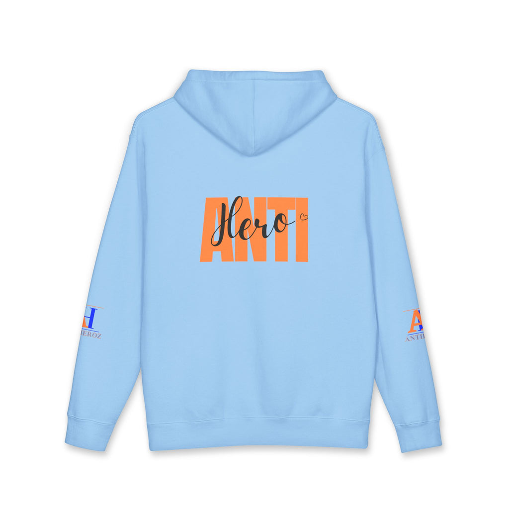 Hoodie — 'Righton Richrebels Club' Orange Logo & 'Anti' Back Graphic Hooded Sweatshirt