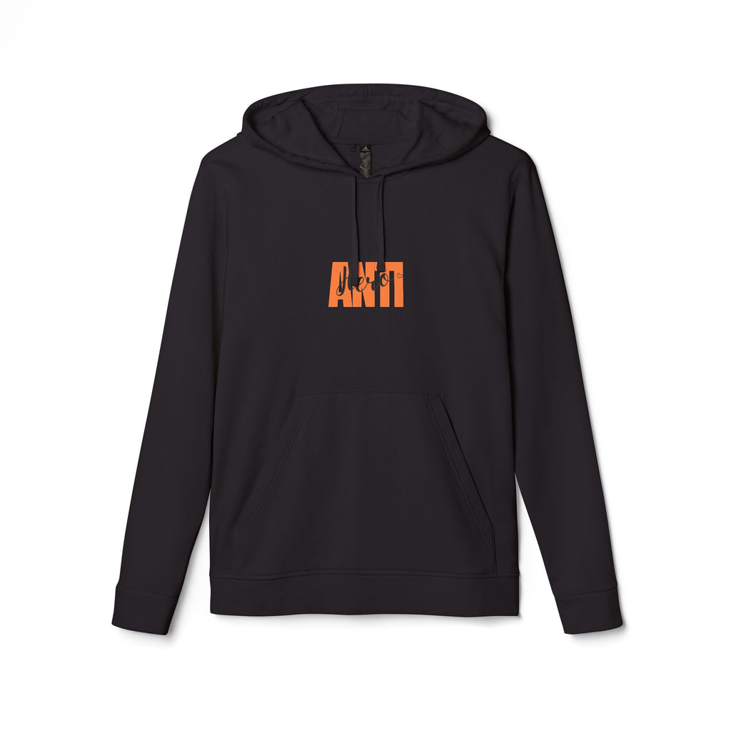 Anti Box Logo Hoodie — Minimal White Graphic Pullover