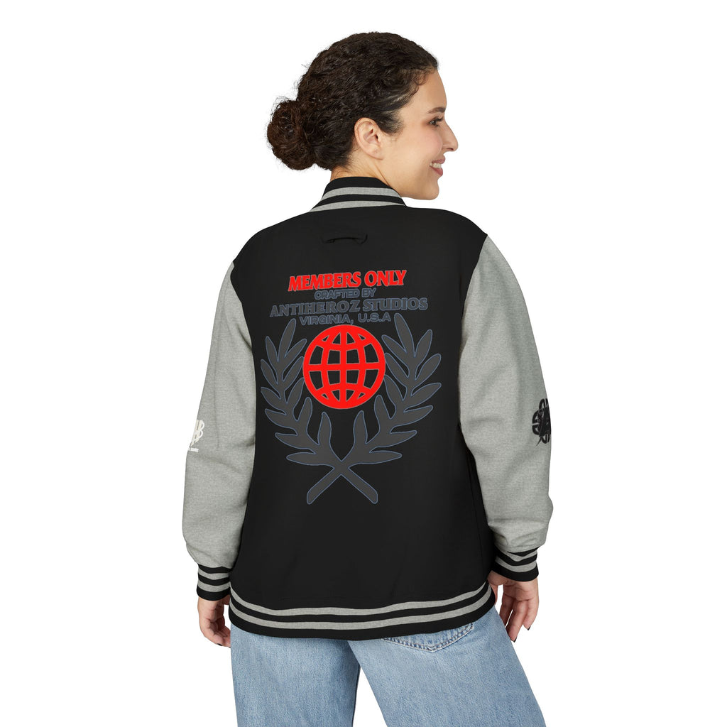 Members Only Letterman Jacket — Globe Crest Varsity Jacket