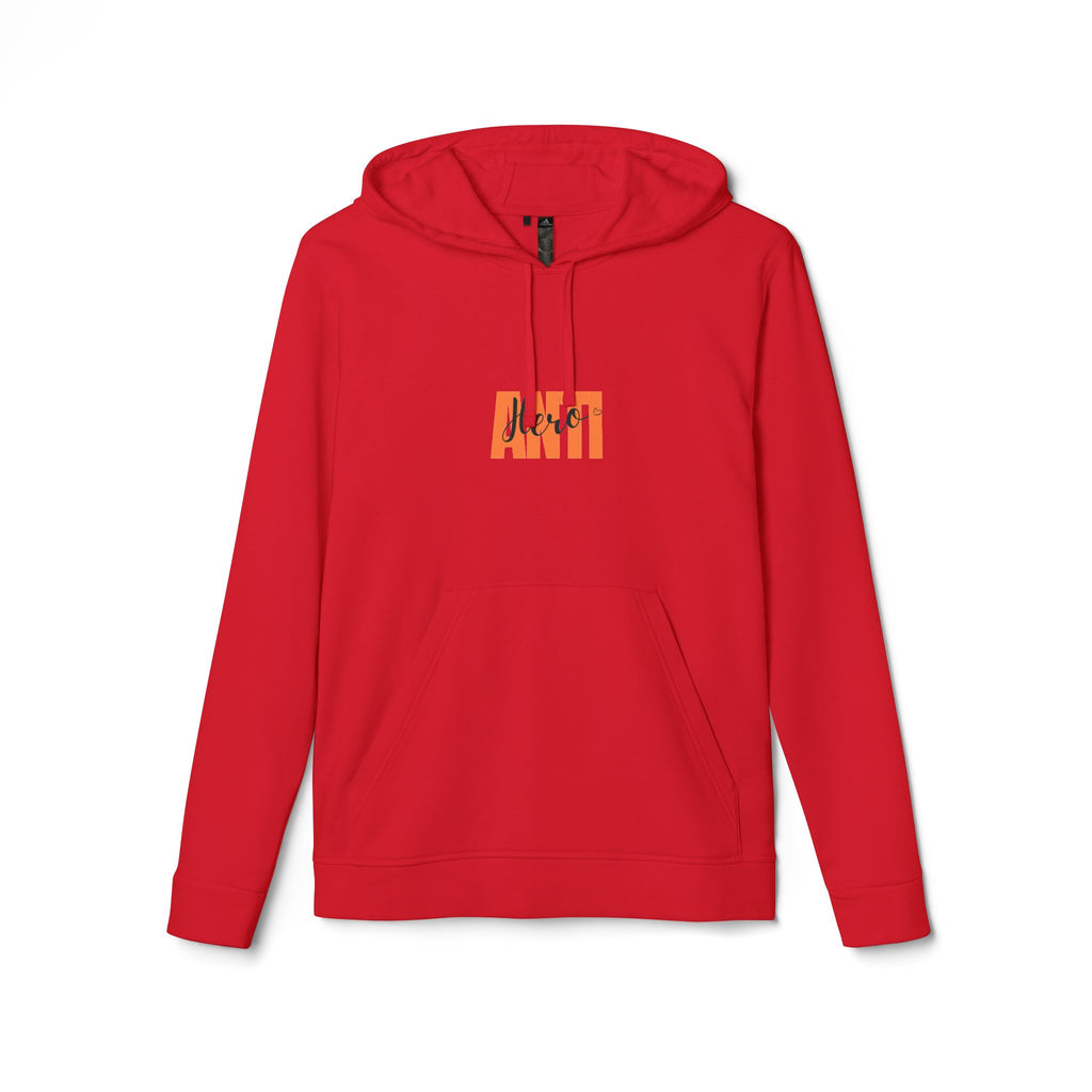 Anti Box Logo Hoodie — Minimal White Graphic Pullover