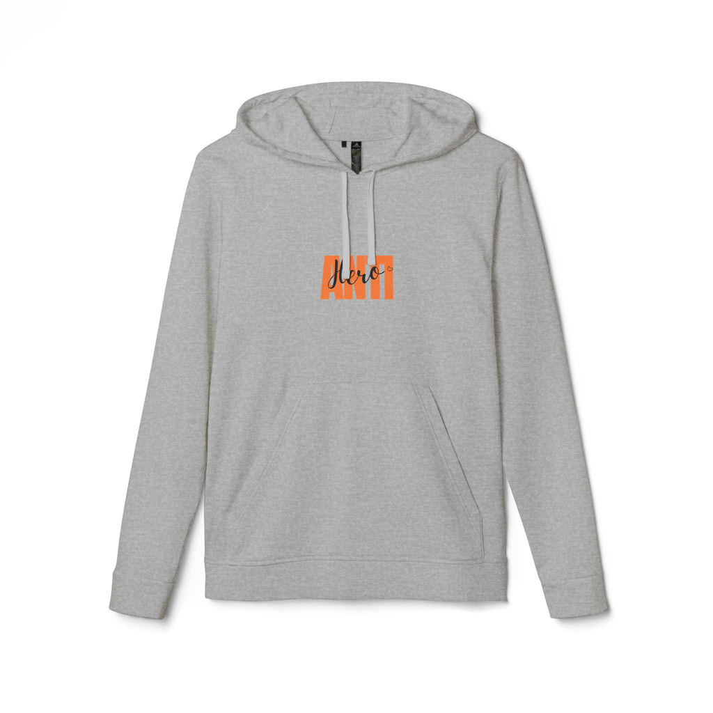 Anti Box Logo Hoodie — Minimal White Graphic Pullover