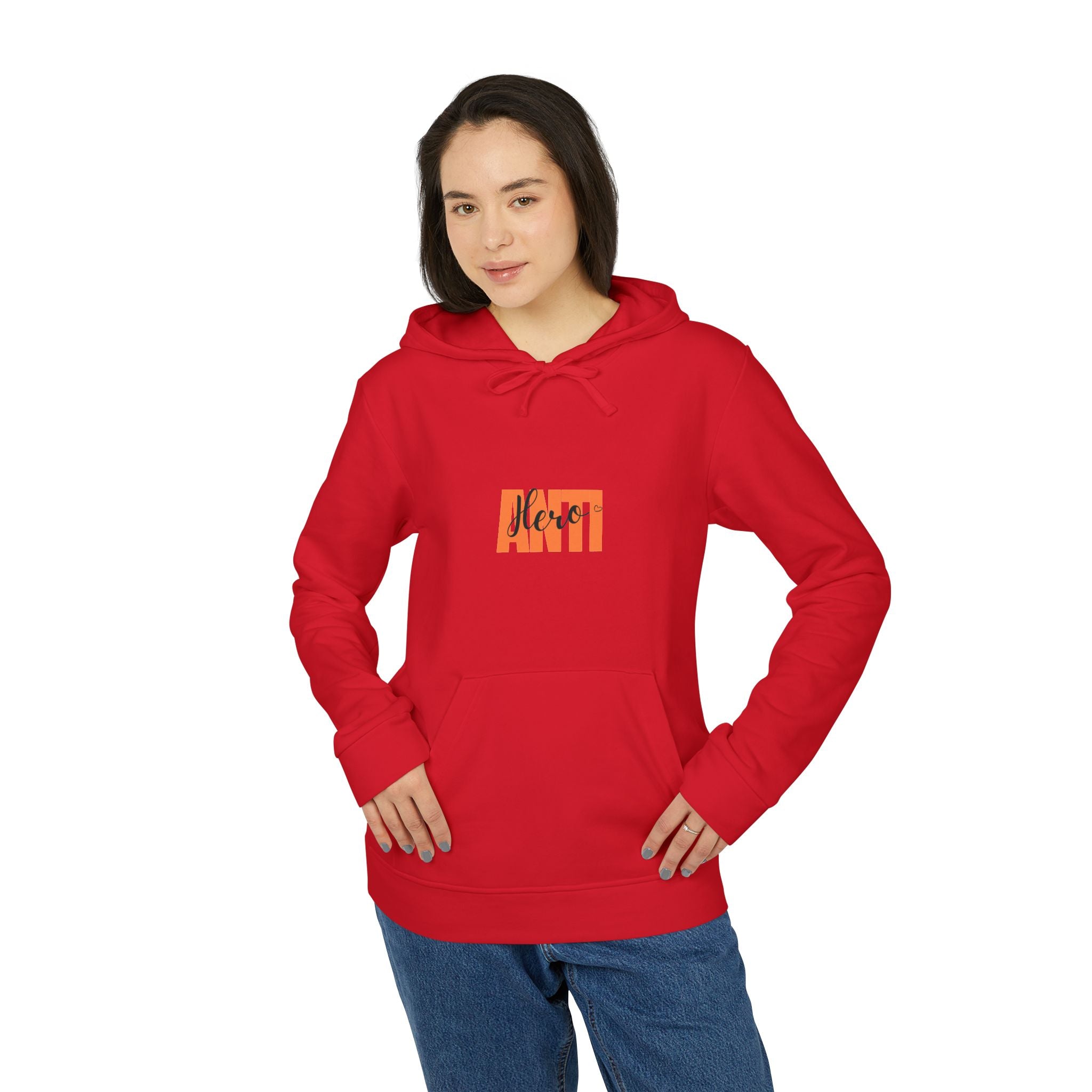 Anti Box Logo Hoodie — Minimal White Graphic Pullover
