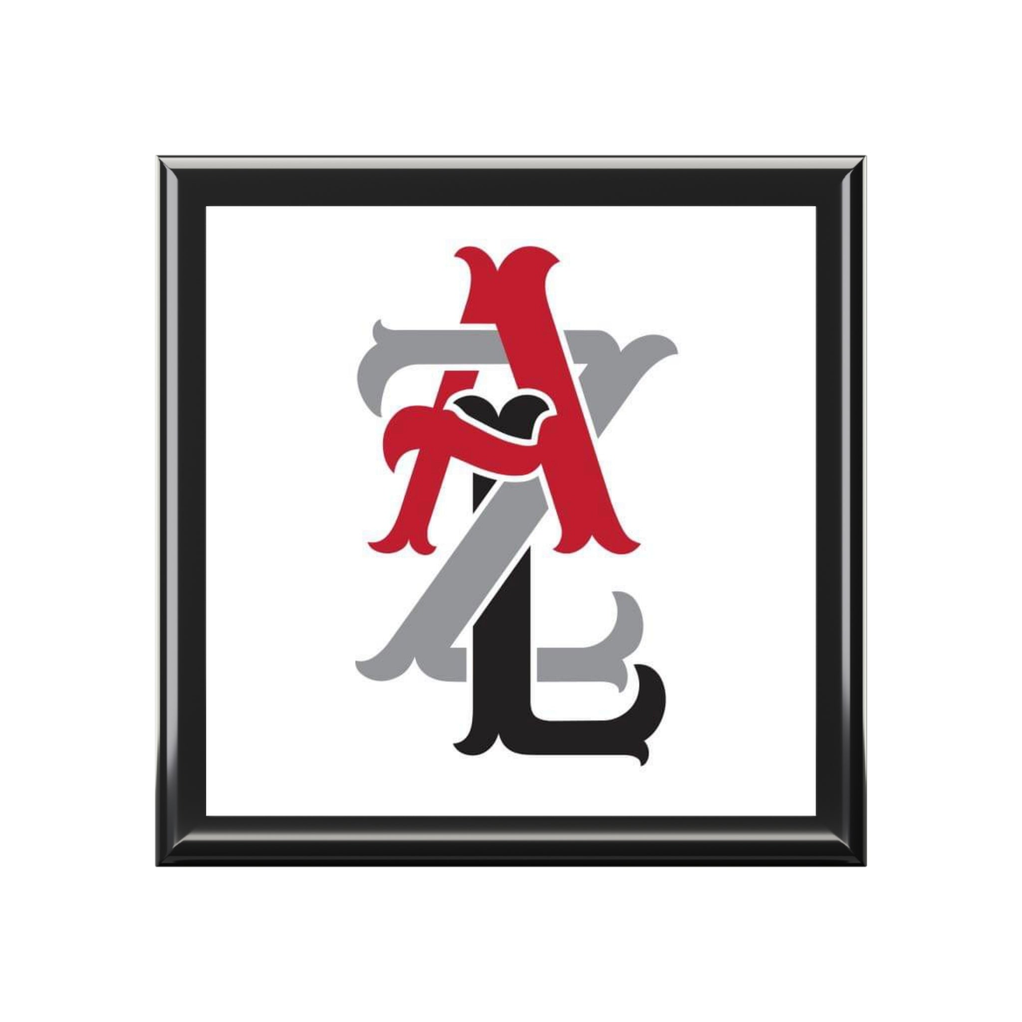 Monogrammed AXL Jewelry Box — Personalized Initial Keepsake Box