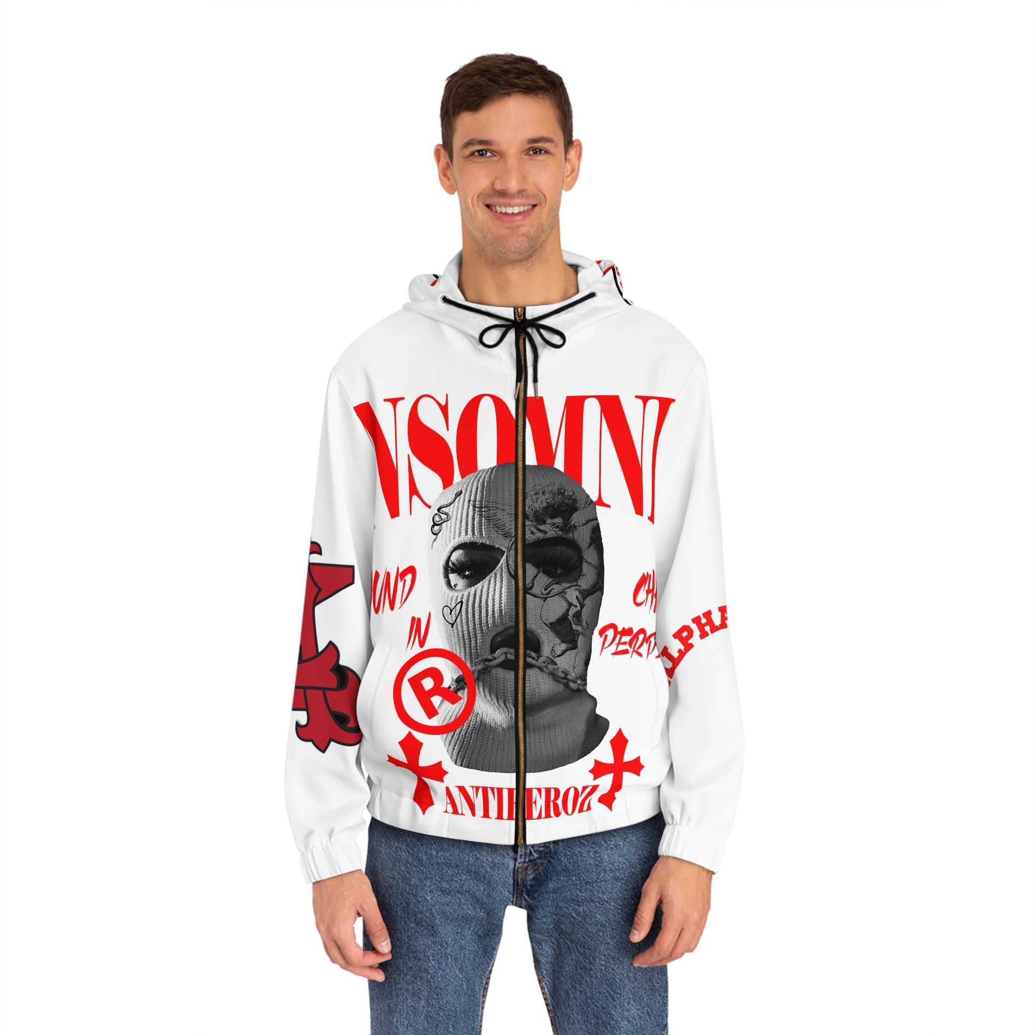Antiheroz Insomniac Members Society Men's Full-Zip Hoodie