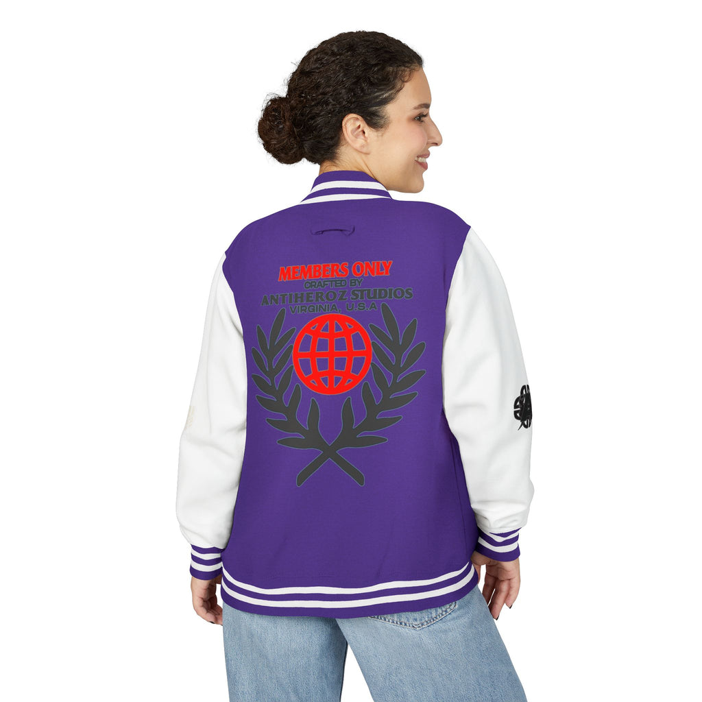 Members Only Letterman Jacket — Globe Crest Varsity Jacket