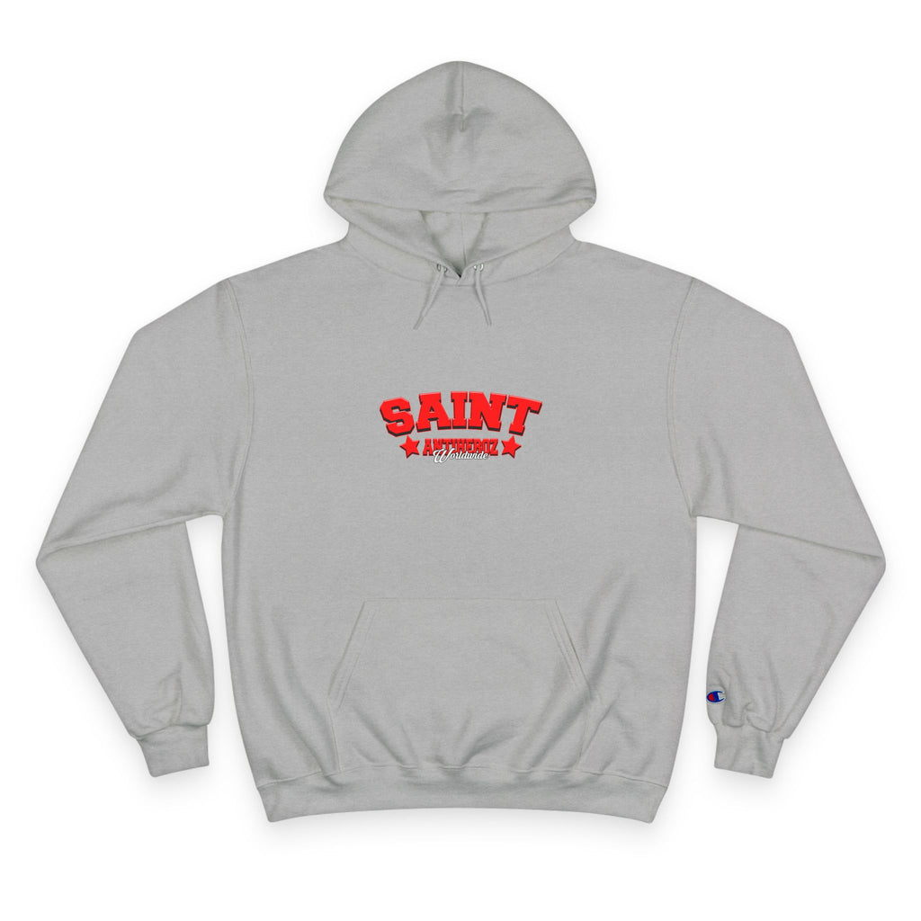 Saint Savior Hoodie — Religious Graphic Champion-Style Pullover