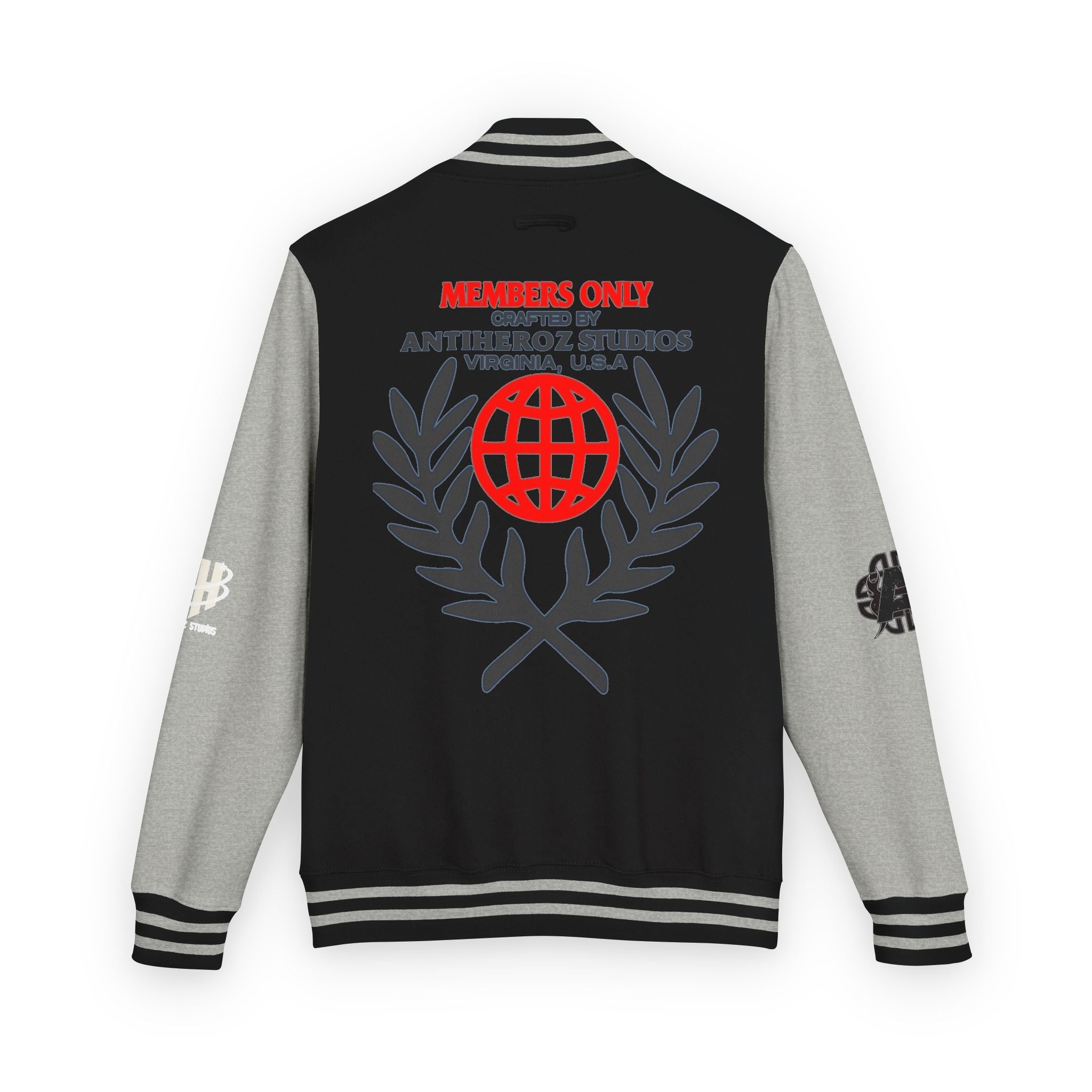 Members Only Letterman Jacket — Globe Crest Varsity Jacket