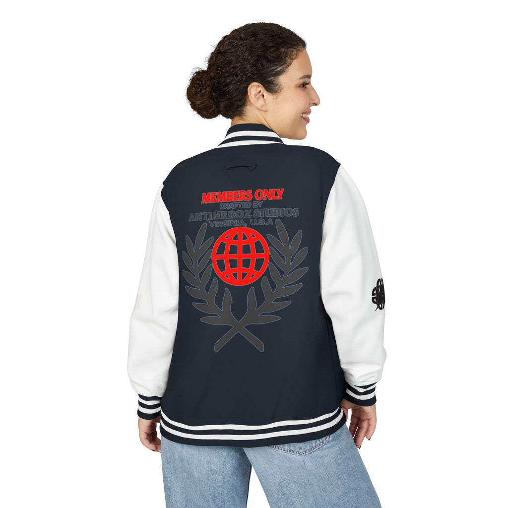 Members Only Letterman Jacket — Globe Crest Varsity Jacket