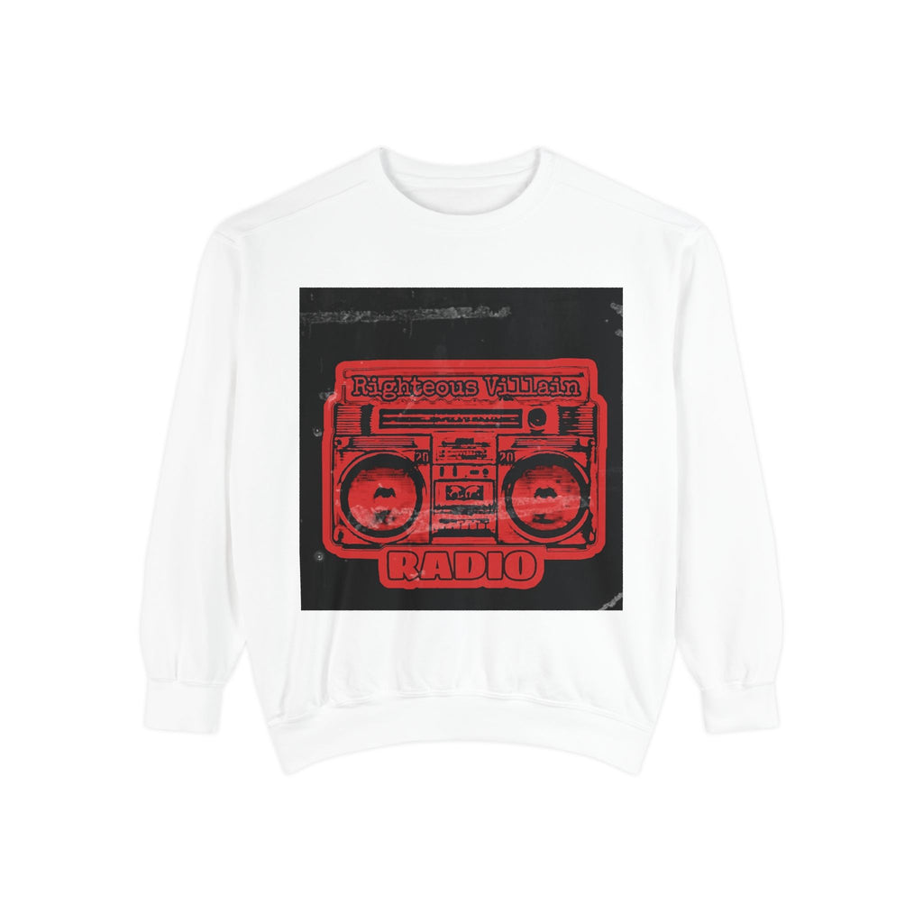 Vintage Boombox Sweatshirt — Retro Radio Graphic Pullover