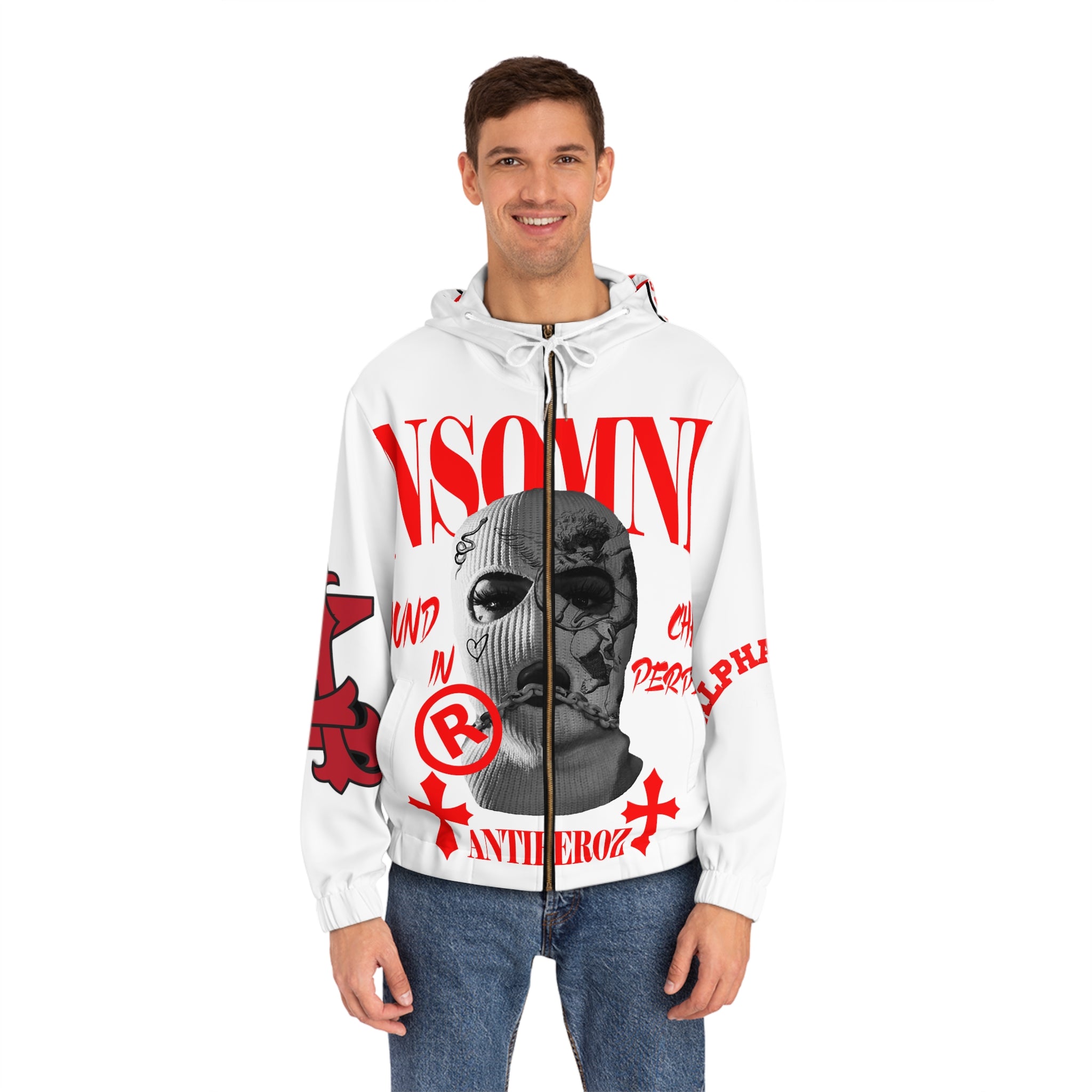 Antiheroz Insomniac Members Society Men's Full-Zip Hoodie