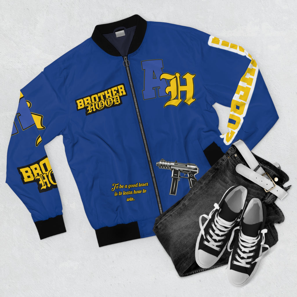 Antiheroz Blue Brotherhood Bomber Jacket