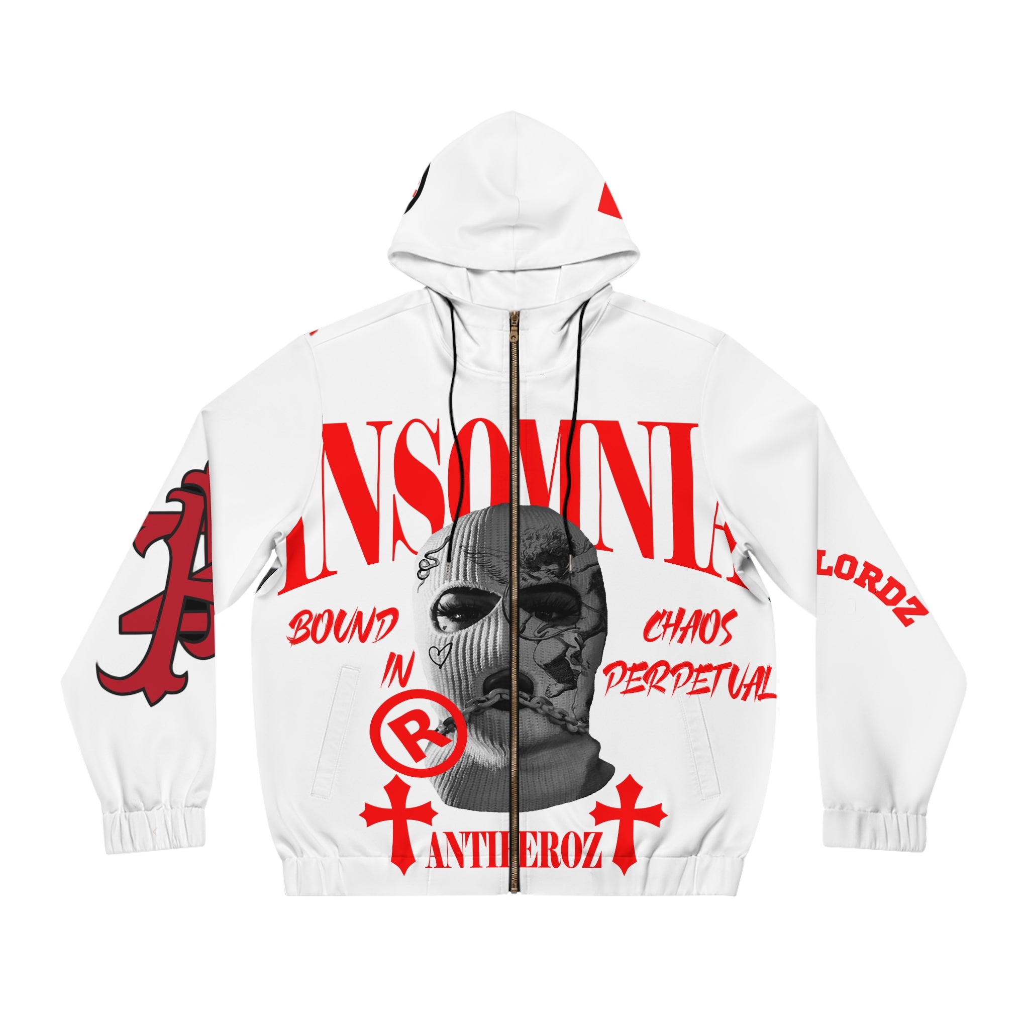 Antiheroz Insomniac Members Society Men's Full-Zip Hoodie