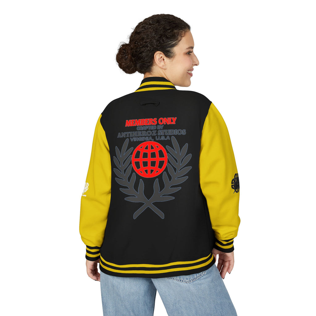 Members Only Letterman Jacket — Globe Crest Varsity Jacket