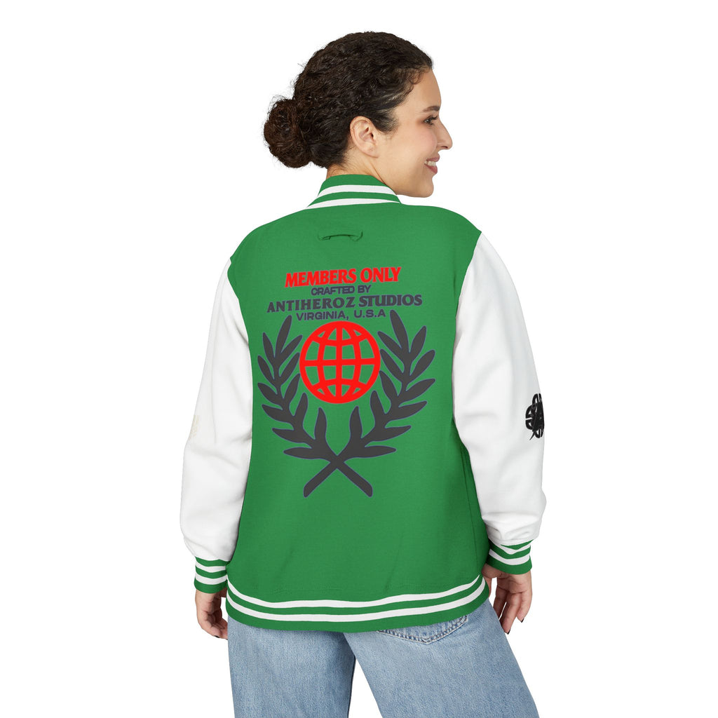Members Only Letterman Jacket — Globe Crest Varsity Jacket