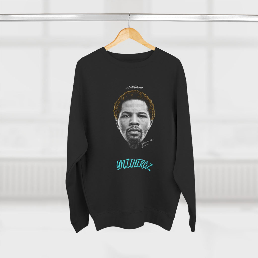 AntiHeroz Tank Light Blue Cursive Script Unisex Crewneck Sweatshirt