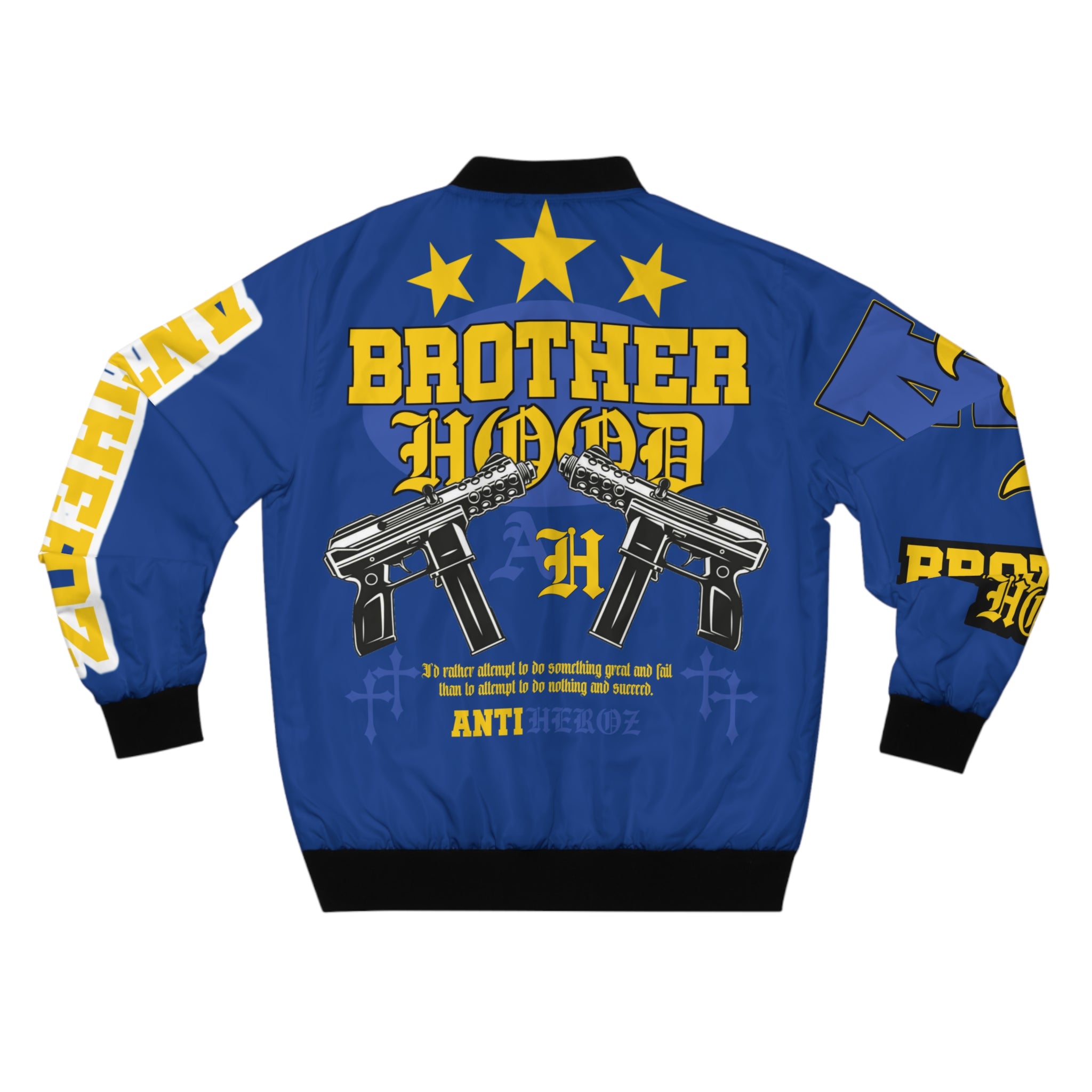 Antiheroz Blue Brotherhood Bomber Jacket