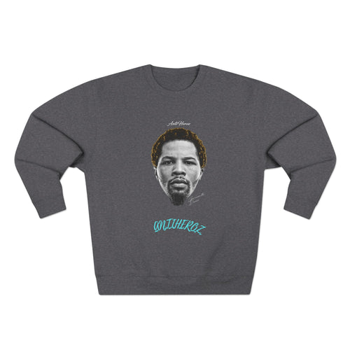 AntiHeroz Tank Light Blue Cursive Script Unisex Crewneck Sweatshirt