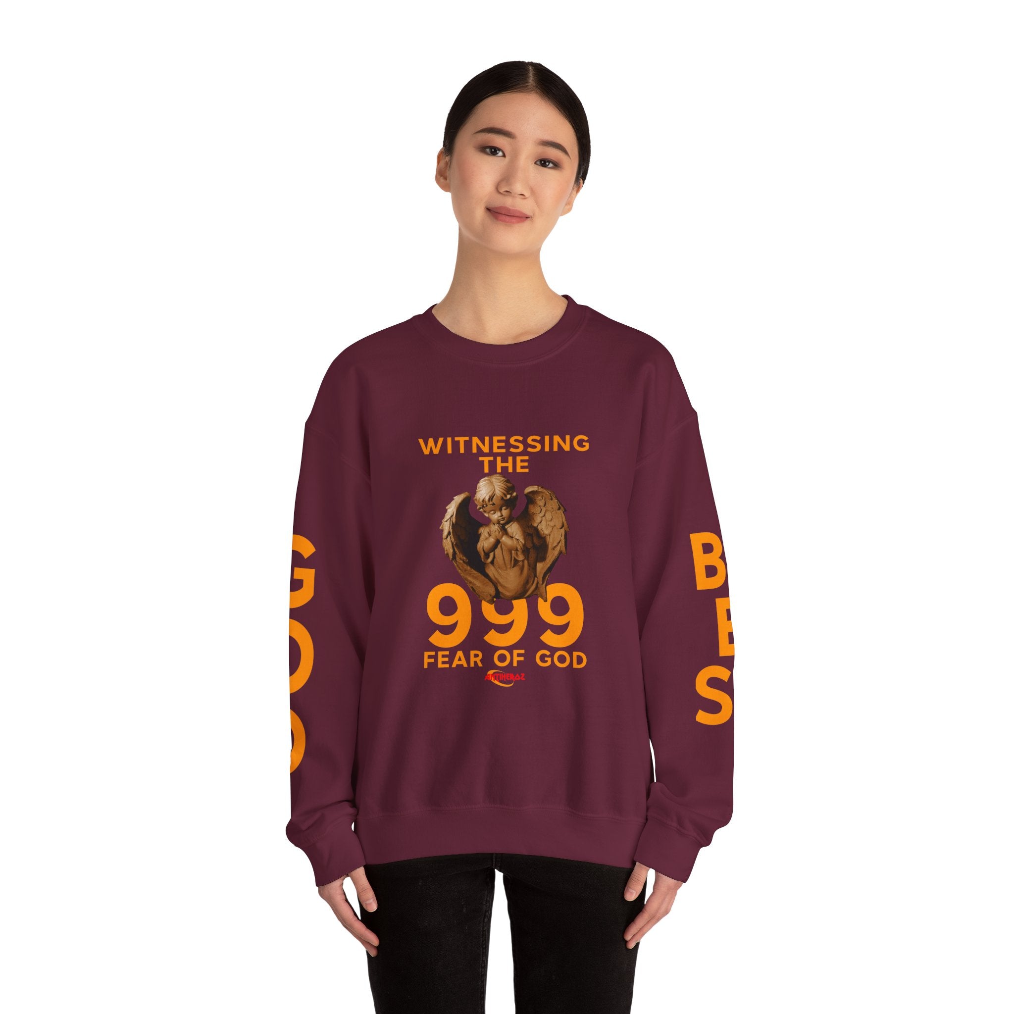 999 Antiheroz "Witness God" Crewneck Sweatshirt