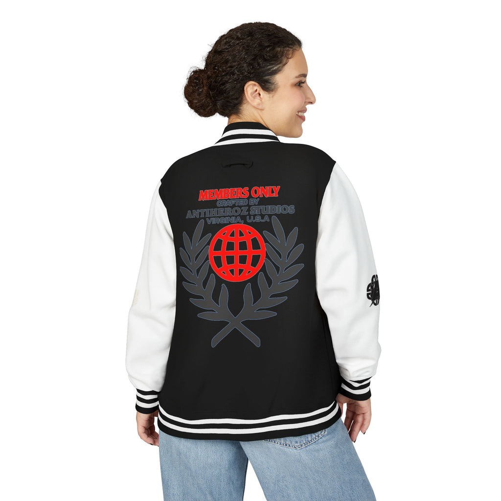 Members Only Letterman Jacket — Globe Crest Varsity Jacket