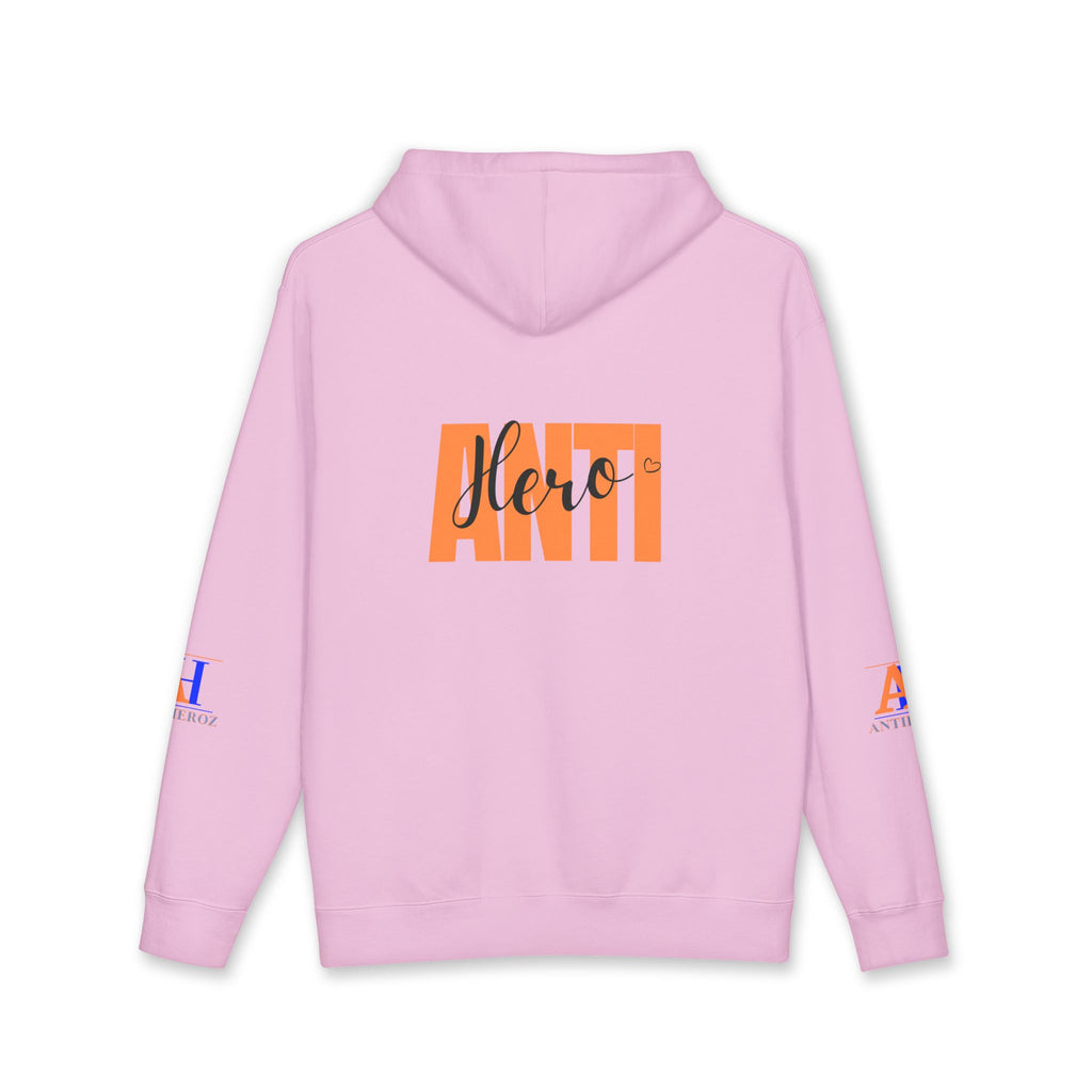 Hoodie — 'Righton Richrebels Club' Orange Logo & 'Anti' Back Graphic Hooded Sweatshirt