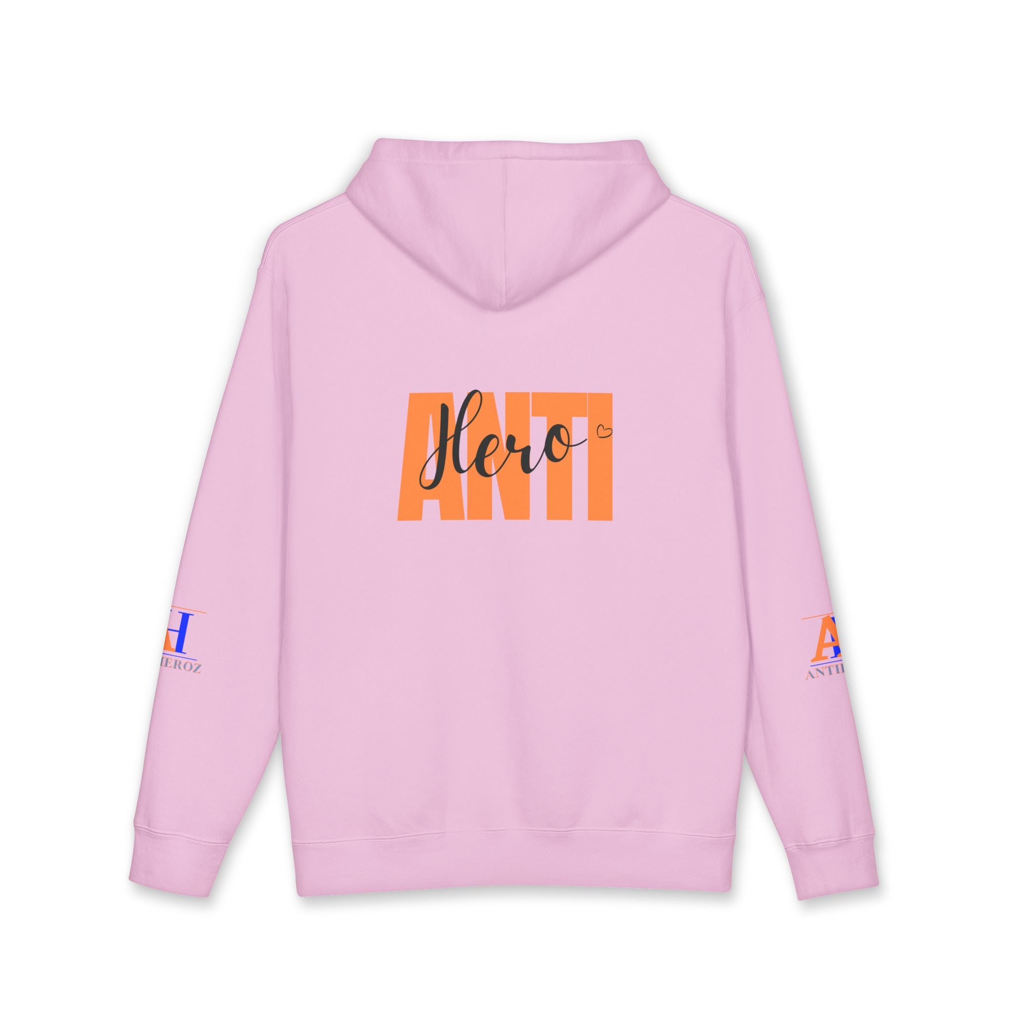 Hoodie — 'Righton Richrebels Club' Orange Logo & 'Anti' Back Graphic Hooded Sweatshirt