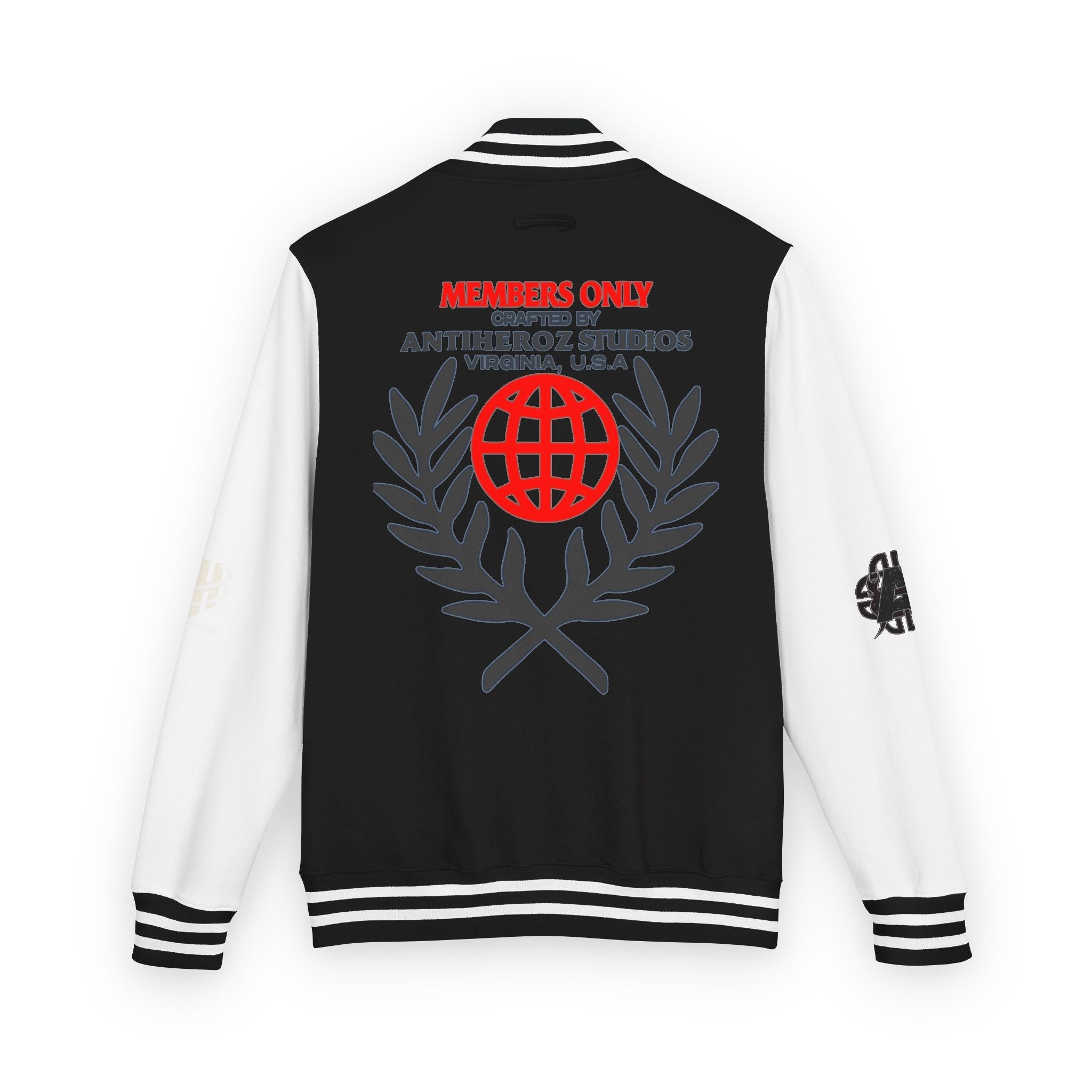 Members Only Letterman Jacket — Globe Crest Varsity Jacket