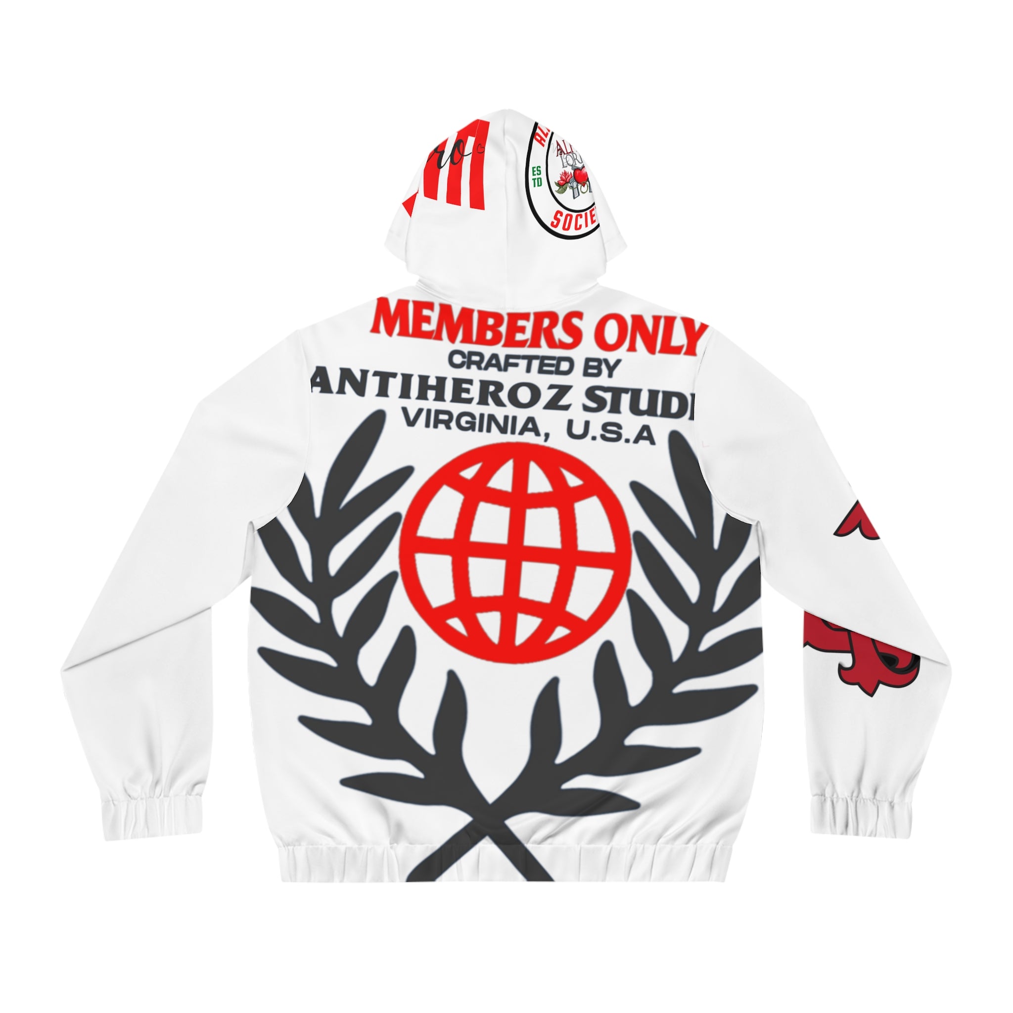 Antiheroz Insomniac Members Society Men's Full-Zip Hoodie