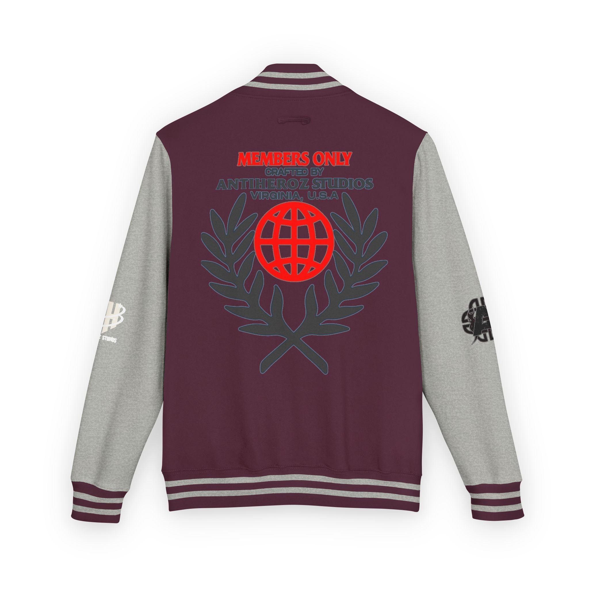 Members Only Letterman Jacket — Globe Crest Varsity Jacket