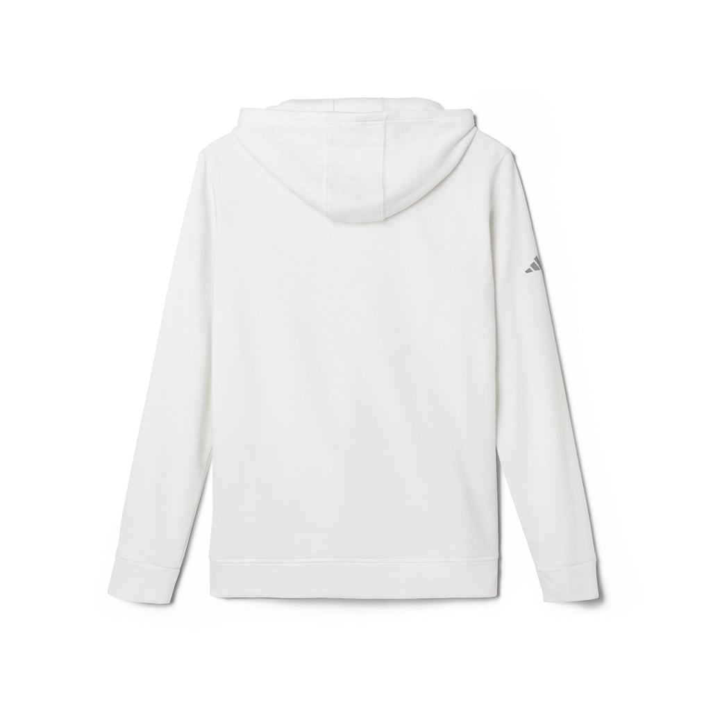 Anti Box Logo Hoodie — Minimal White Graphic Pullover