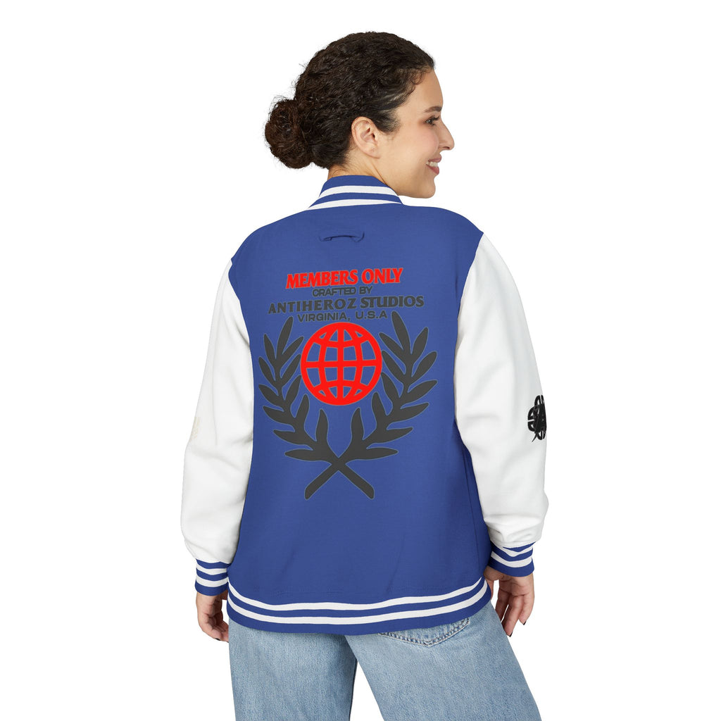 Members Only Letterman Jacket — Globe Crest Varsity Jacket