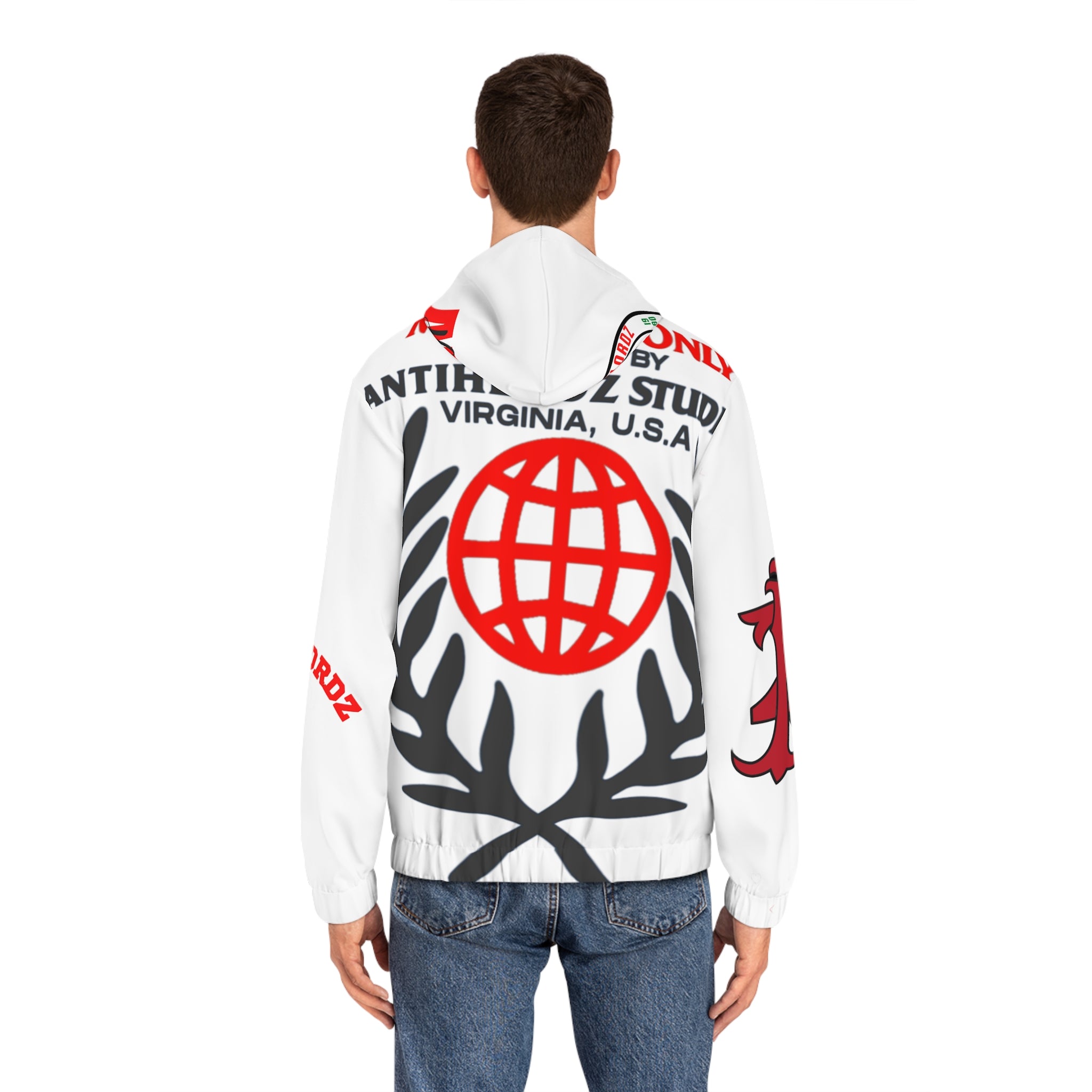 Antiheroz Insomniac Members Society Men's Full-Zip Hoodie