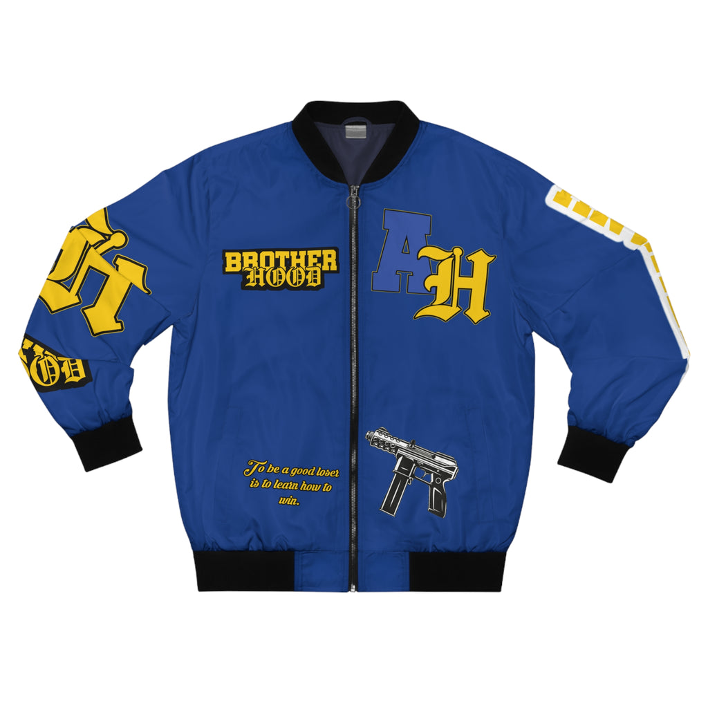 Antiheroz Blue Brotherhood Bomber Jacket
