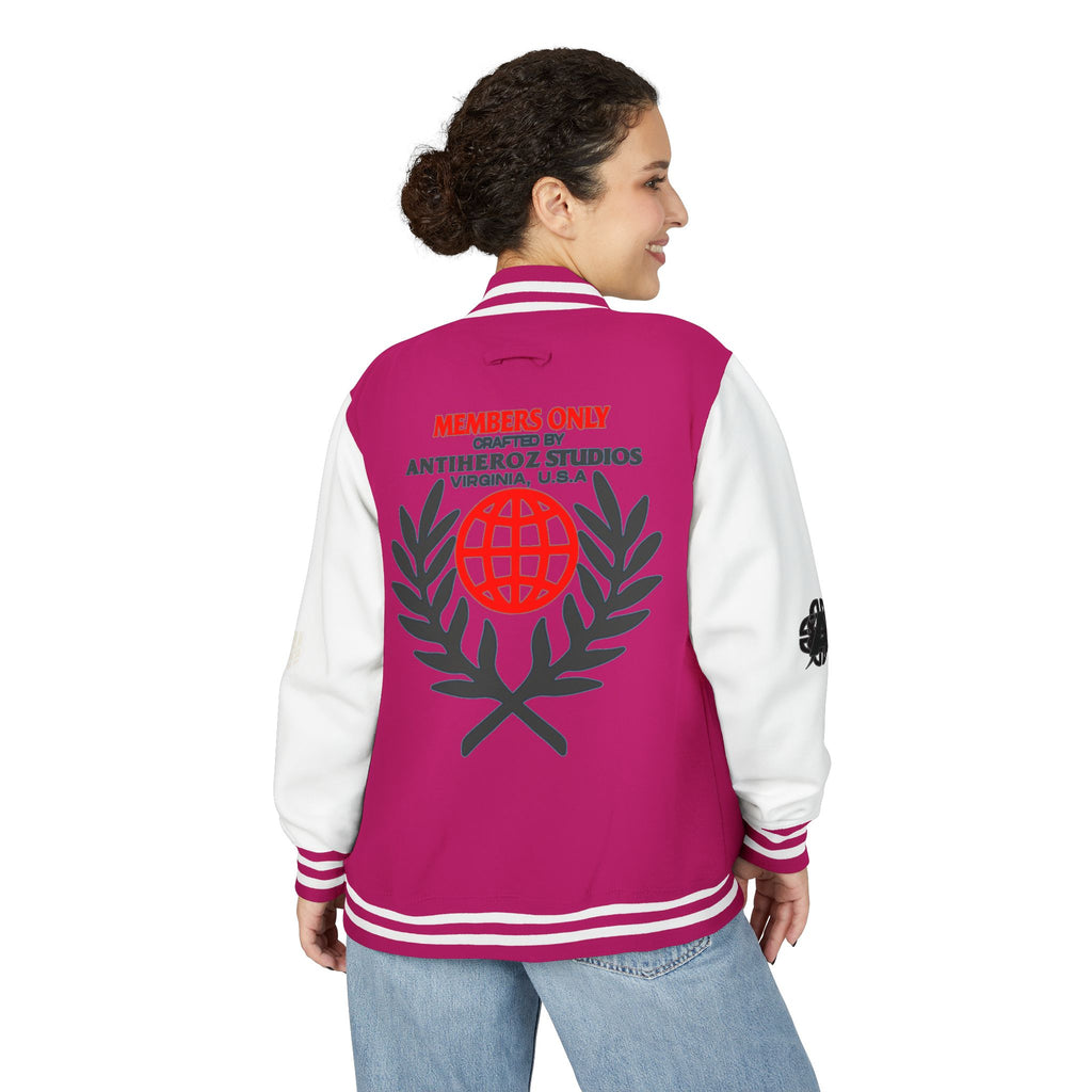 Members Only Letterman Jacket — Globe Crest Varsity Jacket