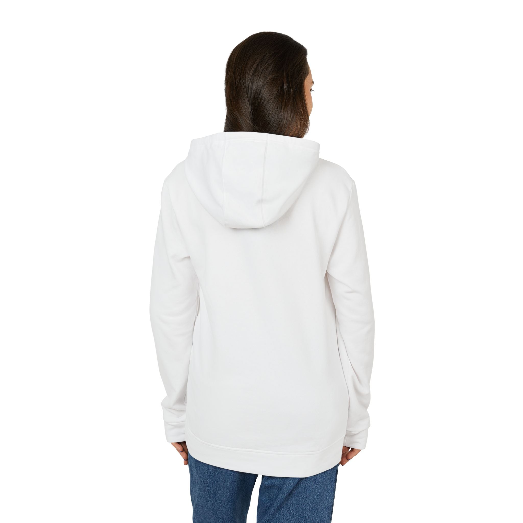 Anti Box Logo Hoodie — Minimal White Graphic Pullover