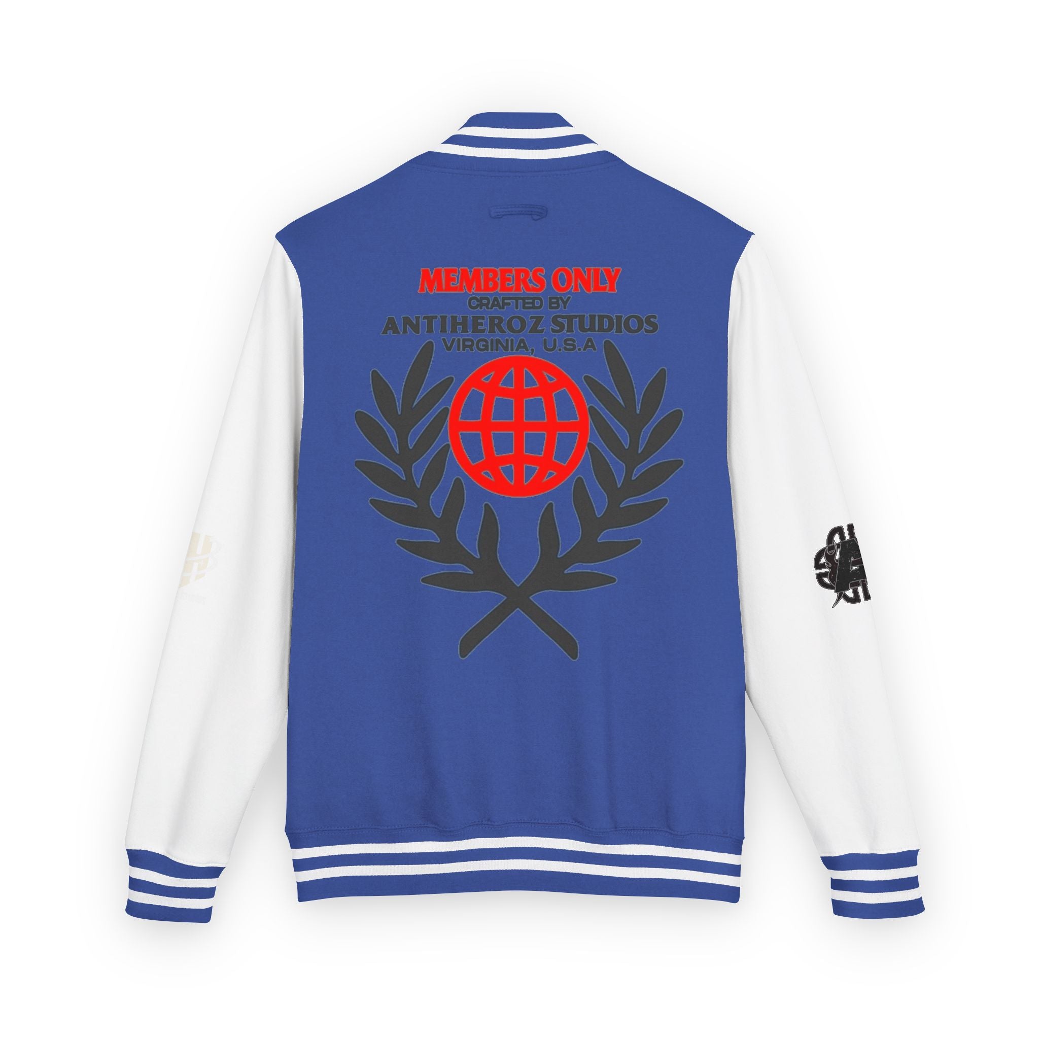 Members Only Letterman Jacket — Globe Crest Varsity Jacket