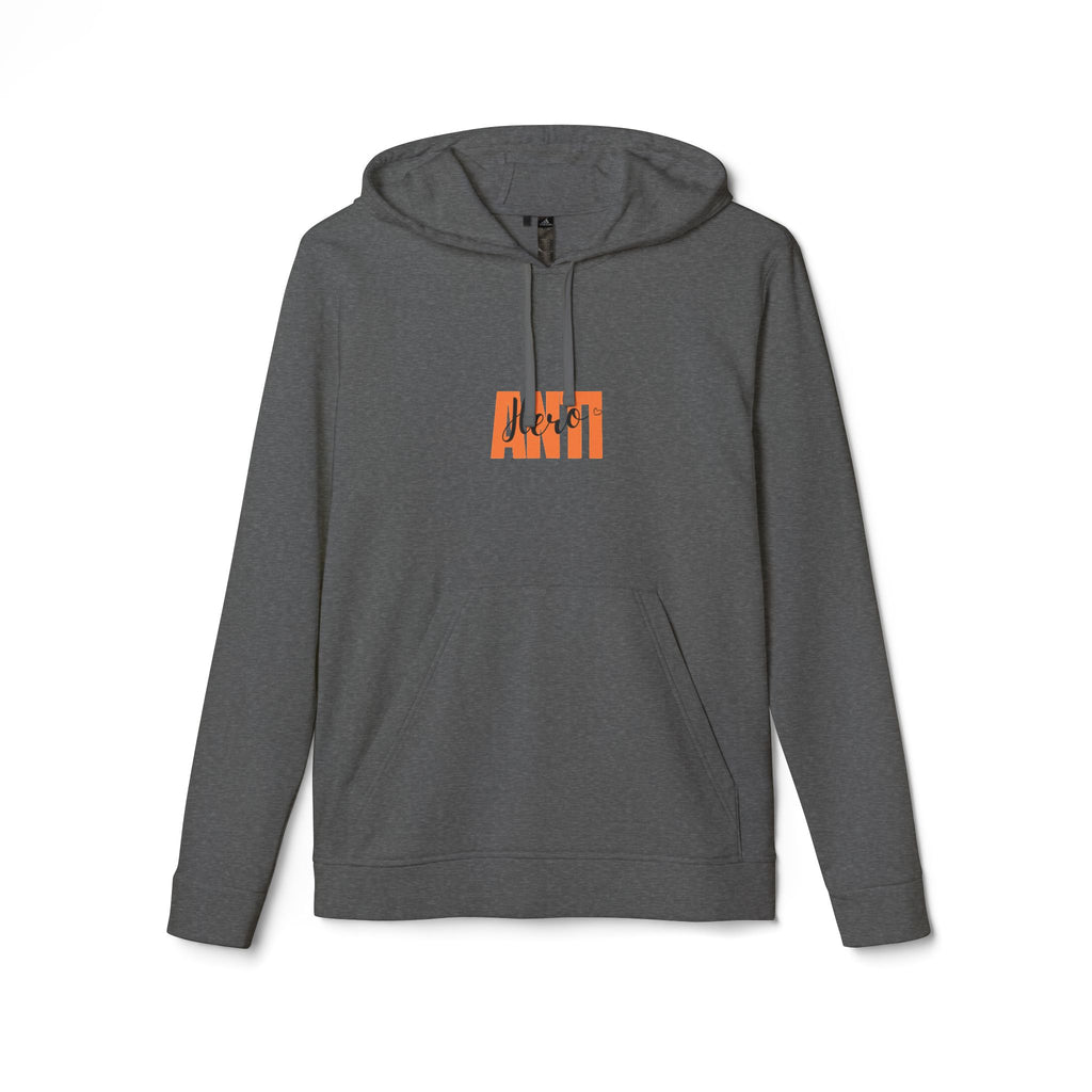 Anti Box Logo Hoodie — Minimal White Graphic Pullover