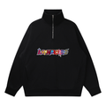 Quarter-Zip Drop Shoulder Sweatshirt