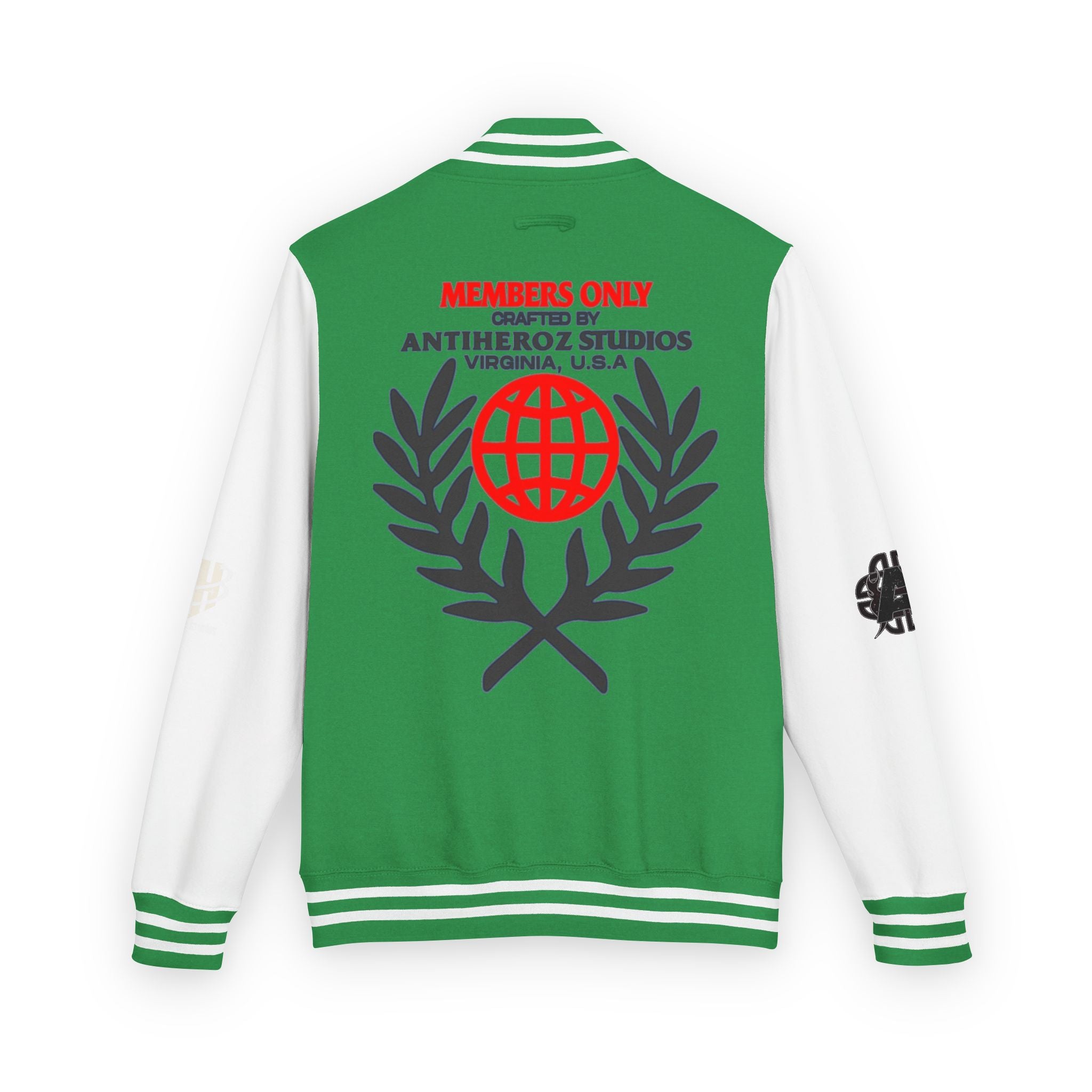 Members Only Letterman Jacket — Globe Crest Varsity Jacket