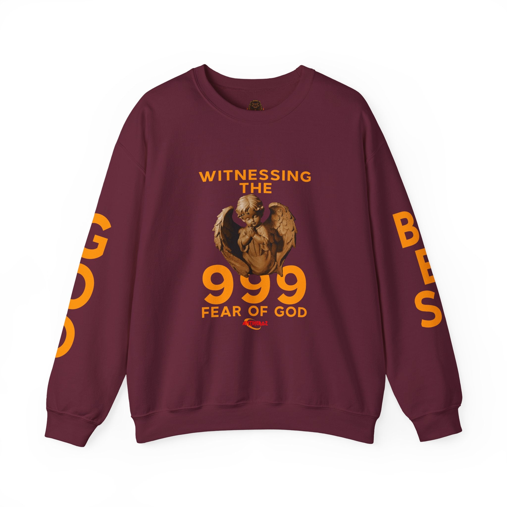 999 Antiheroz "Witness God" Crewneck Sweatshirt