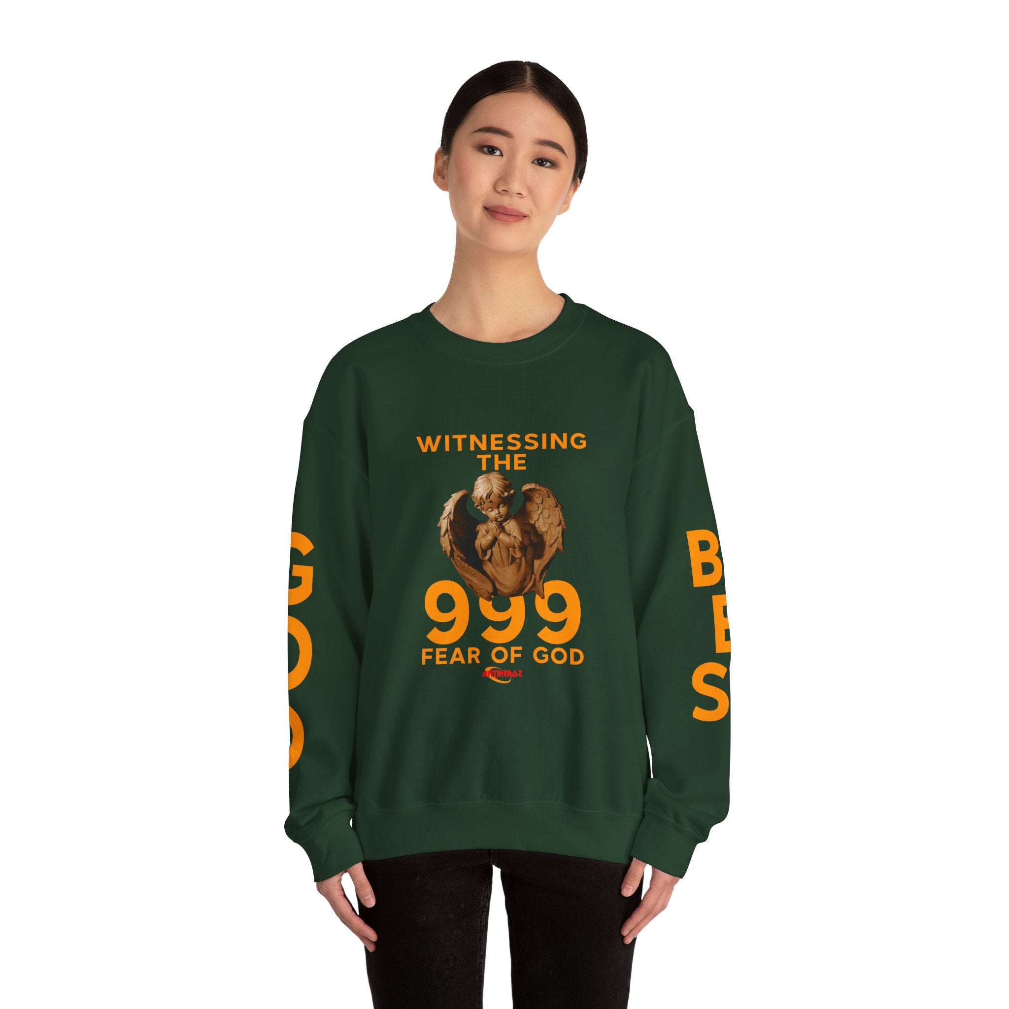 999 Antiheroz "Witness God" Crewneck Sweatshirt